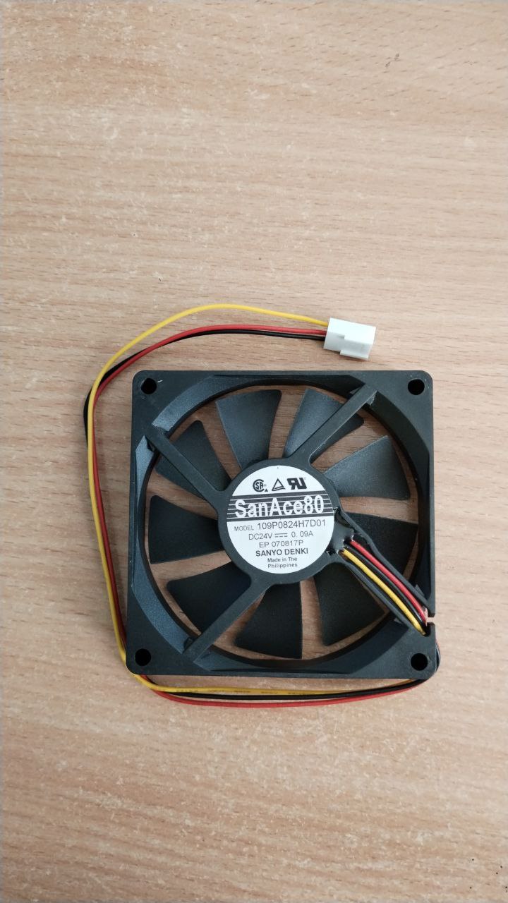 Вентилятор Sanyo Denki 109P0824H7D01 DC, 80х80х15mm