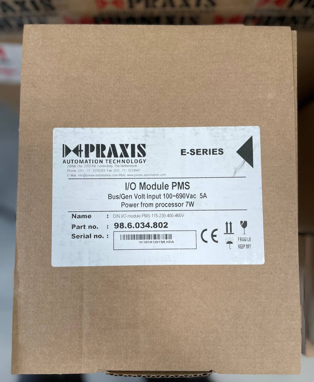 98.6.034.802 DIN I/O-module PMS 115-230-400-460V