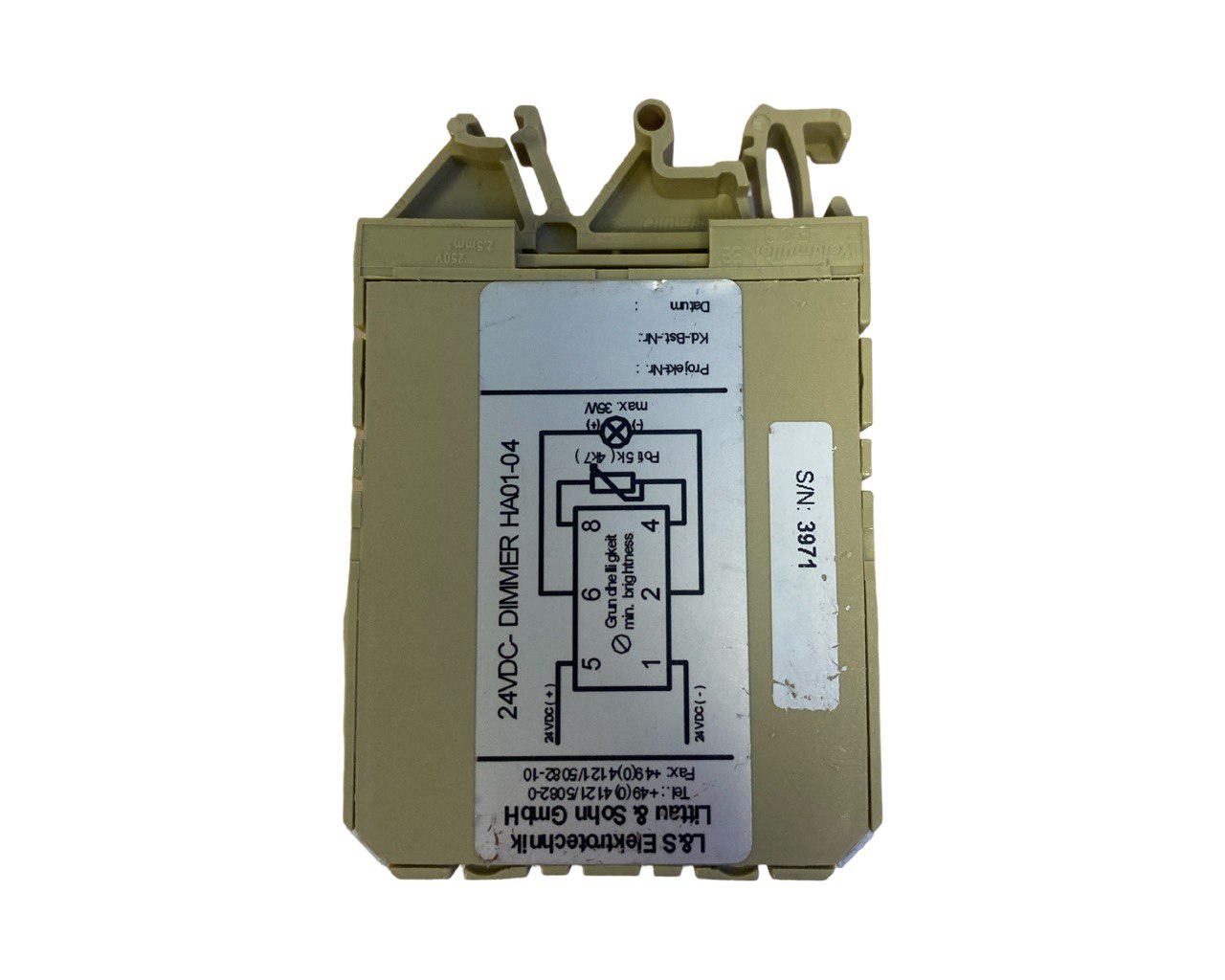 Диммер Littau Sohn HA01-04 24VDC s.n 3971, б.у, на проверку