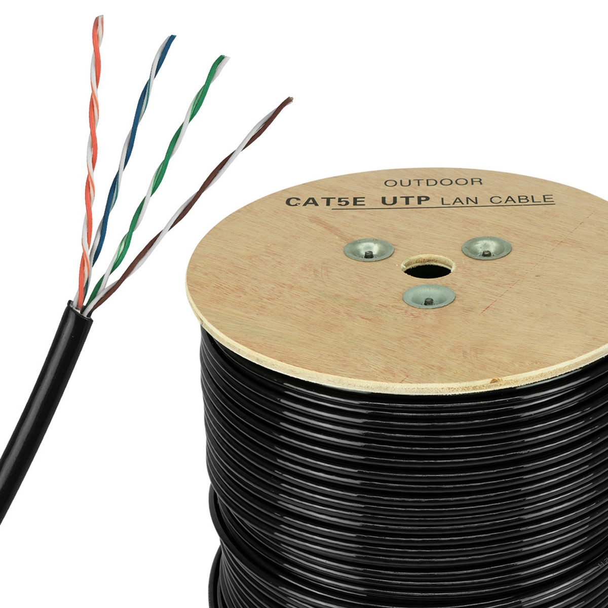 Кабель SF/UTP, Cat.5e, PE, 4PR, 24AWG, Outdoor, Solid, Rexant