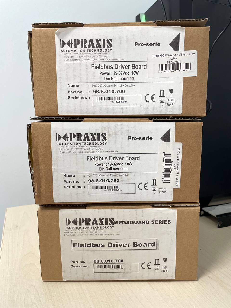 Модуль Praxis 98.6.010.700, Fieldbus Driver Board 6010-700 I/O-server DIN-rail + 2m cable