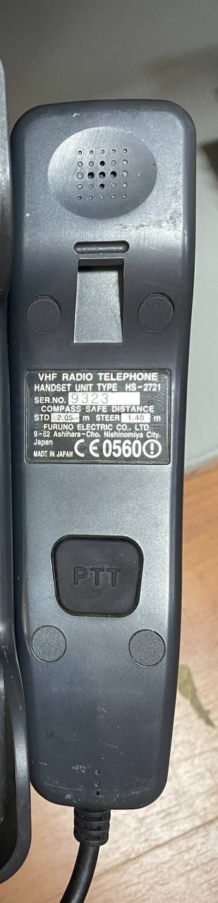 VHF Radio Telephone Type 2721 handest HS-2721 s.n 9323, б.у, на проверку
