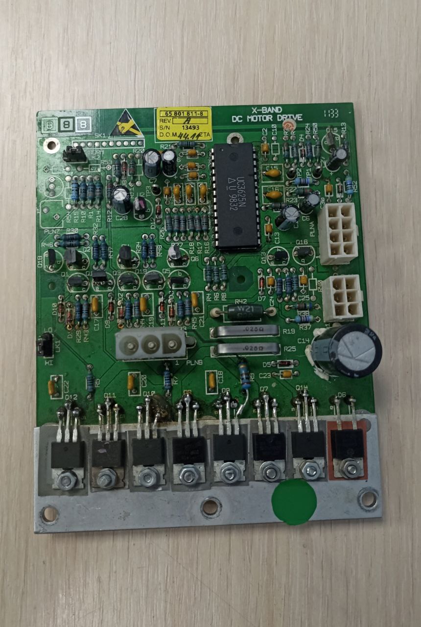 Плата X Band DC Motor Drive 65801811-8 rev. A s.n 13493 б.у. раб.