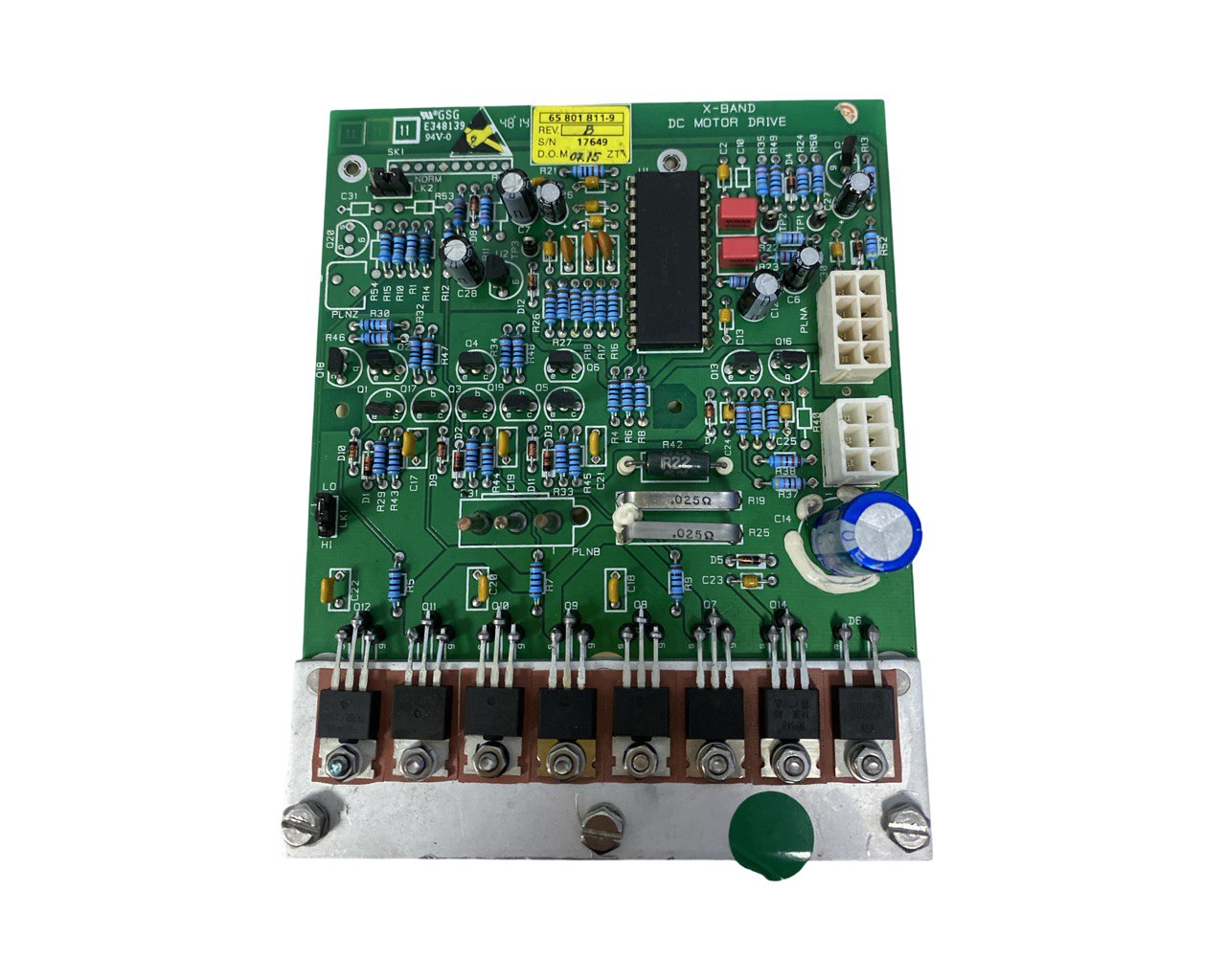 Плата X Band DC Motor Drive 65801811-9 rev. B s.n 17649, б.у, рабочее
