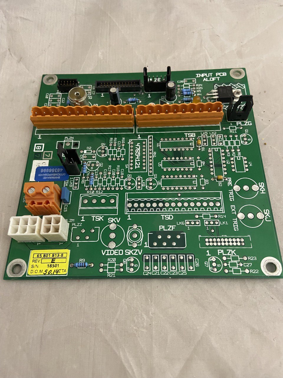 Плата input PCB 65801813-8 б.у. s.n 18501 на проверку