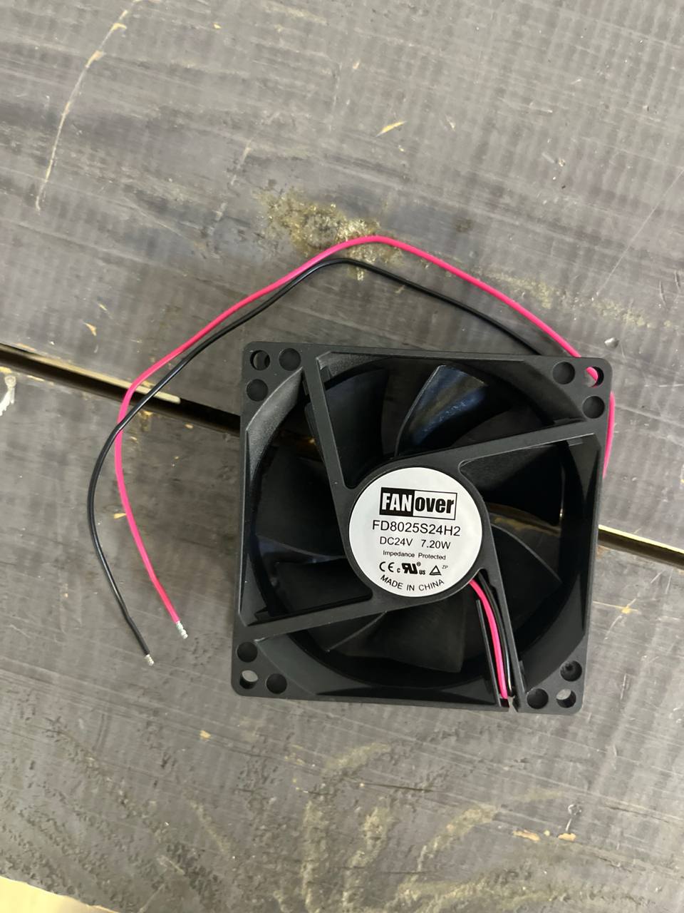 Вентилятор 80х80х25 24V 2 pin
