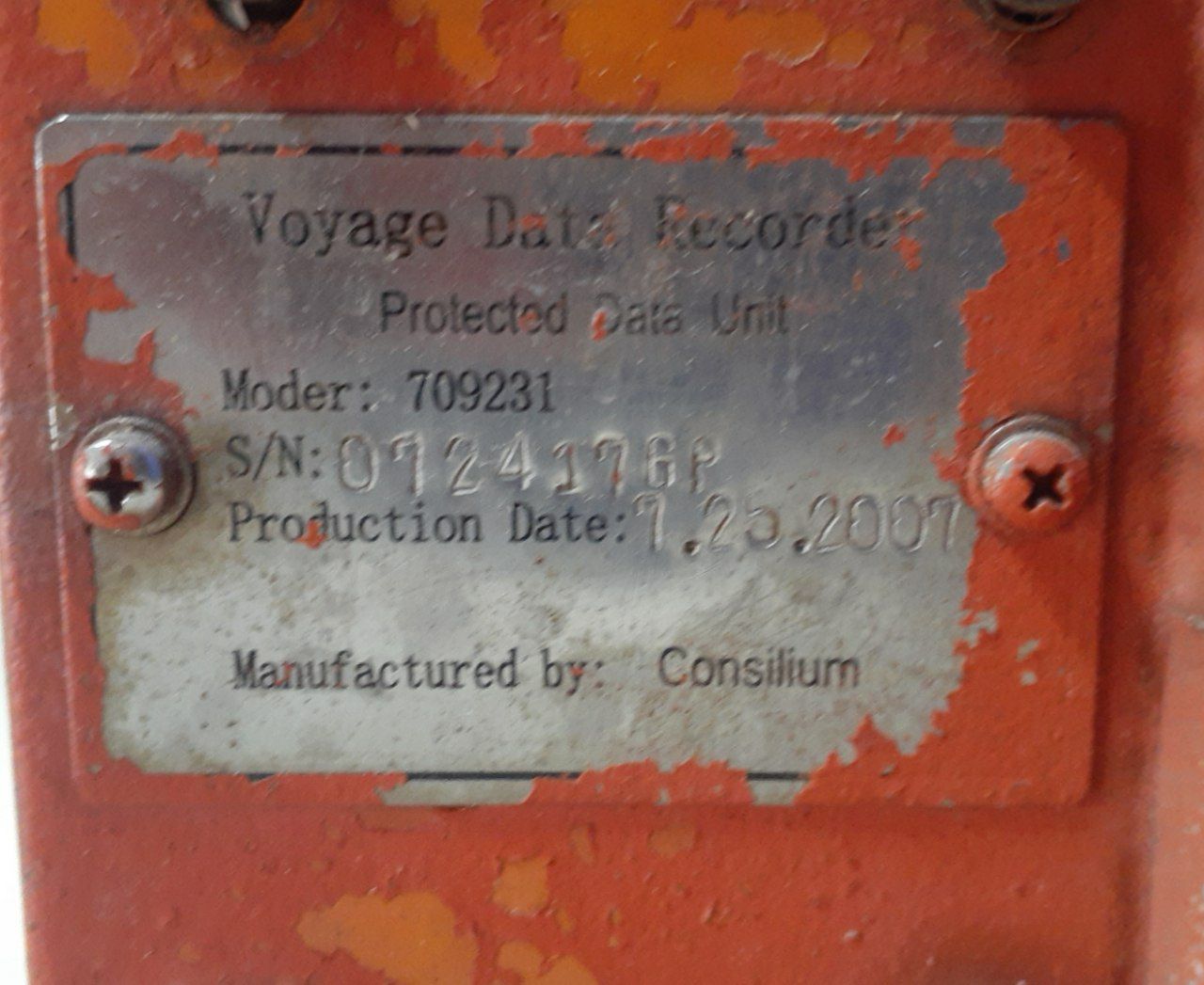 Капсула VDR CONSILIUM, s.n. 0724176P, б.у, на проверку