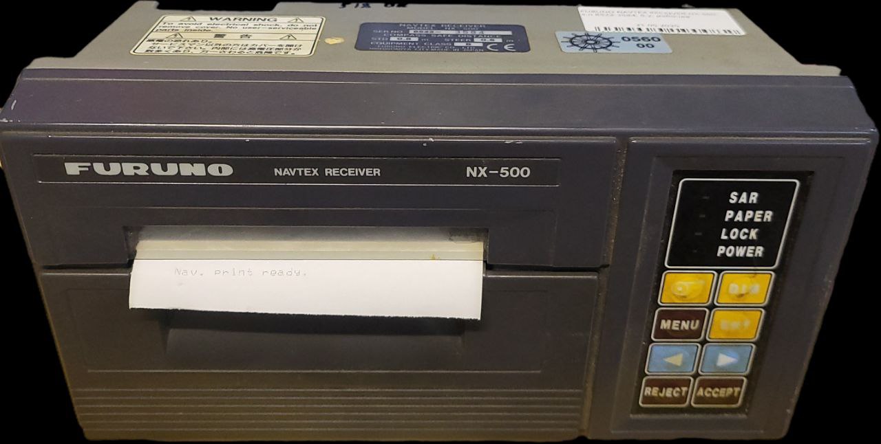 FURUNO NAVTEX RECEIVER NX-500, s.n 8522-3584, б.у, рабочее