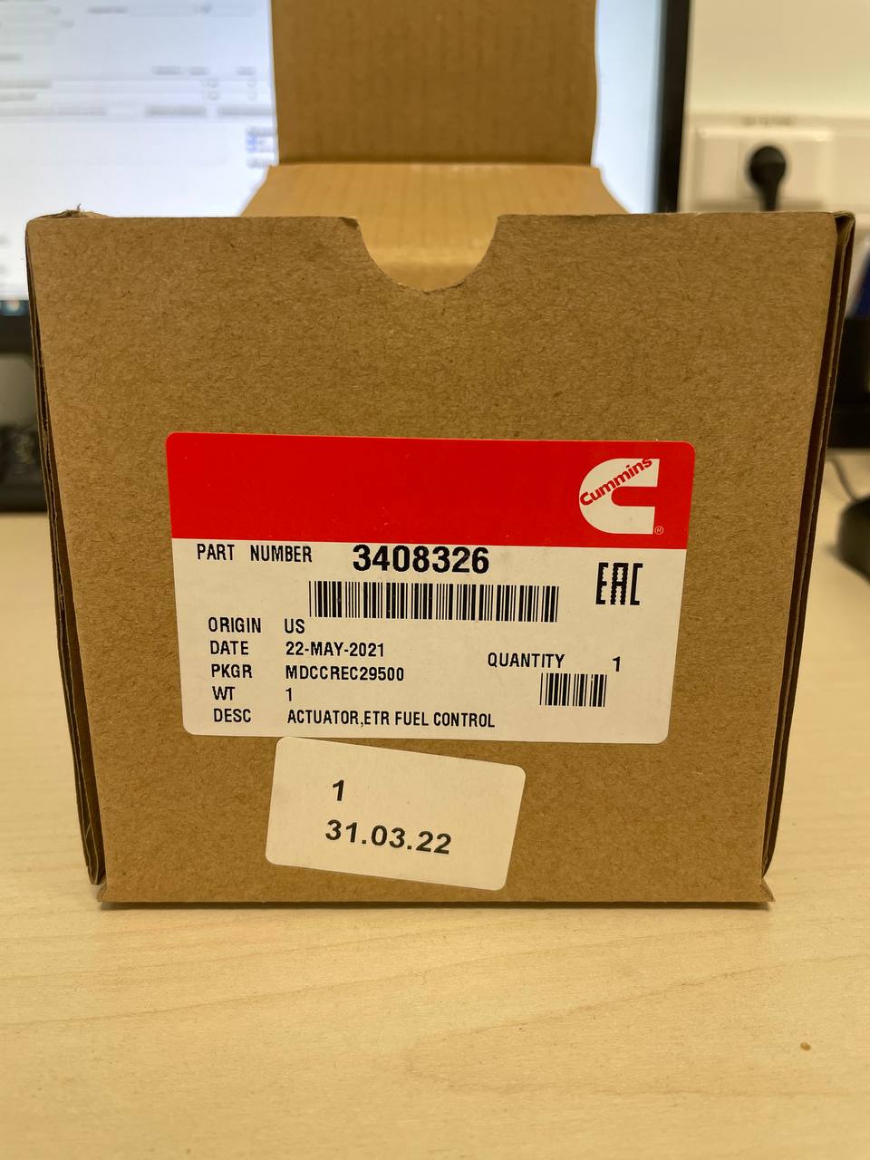 Актуатор Cummins p.n 3408326 Actuator, ETR Fuel control