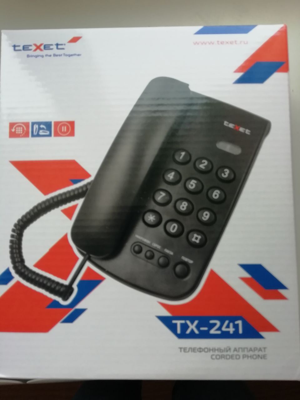 Телефонный аппарат TEXET TX-241