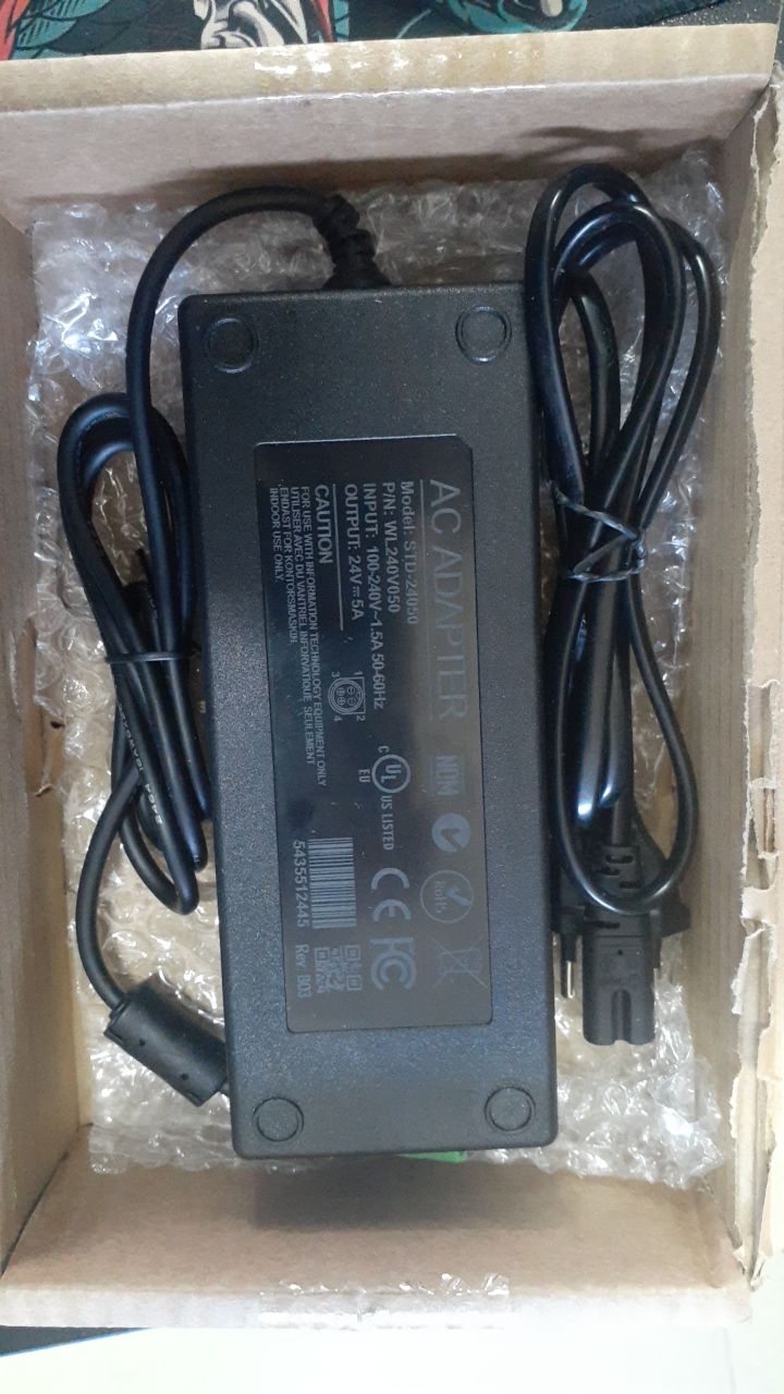 Адаптер (блок) питания 24V, 5A, 120W, 4pin HN (EA10721B-240, Standard-24050), для HDMI распределителя Atlona и другого оборудования