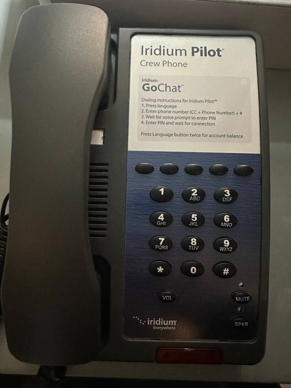 Телефонный аппарат для Iridium Pilot и Iridium OpenPort s.n 1605B12369, б.у, рабочее