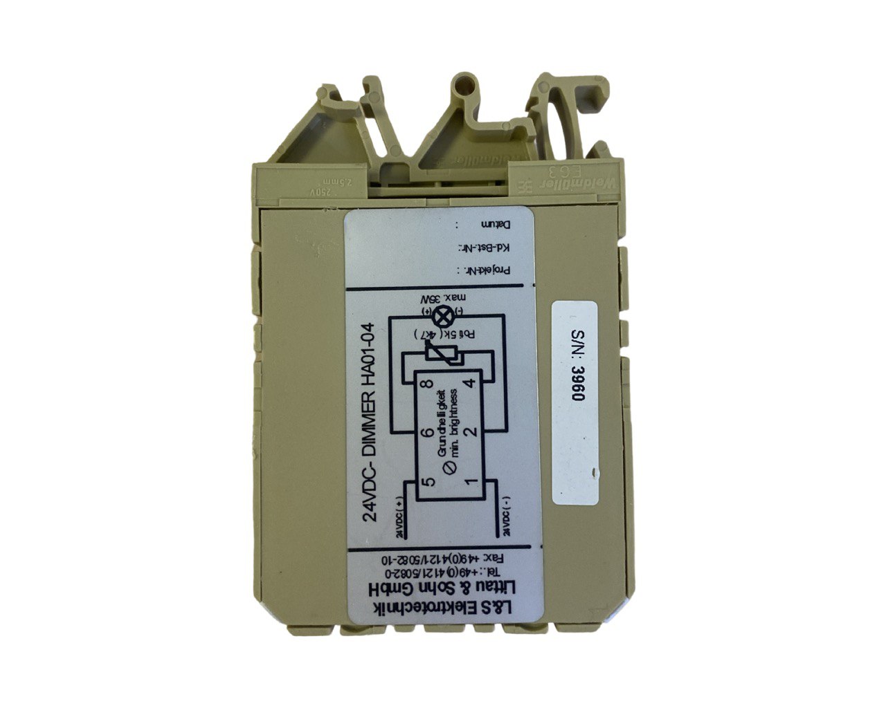 Диммер Littau Sohn HA01-04 24VDC s.n 3960, б.у, на проверку