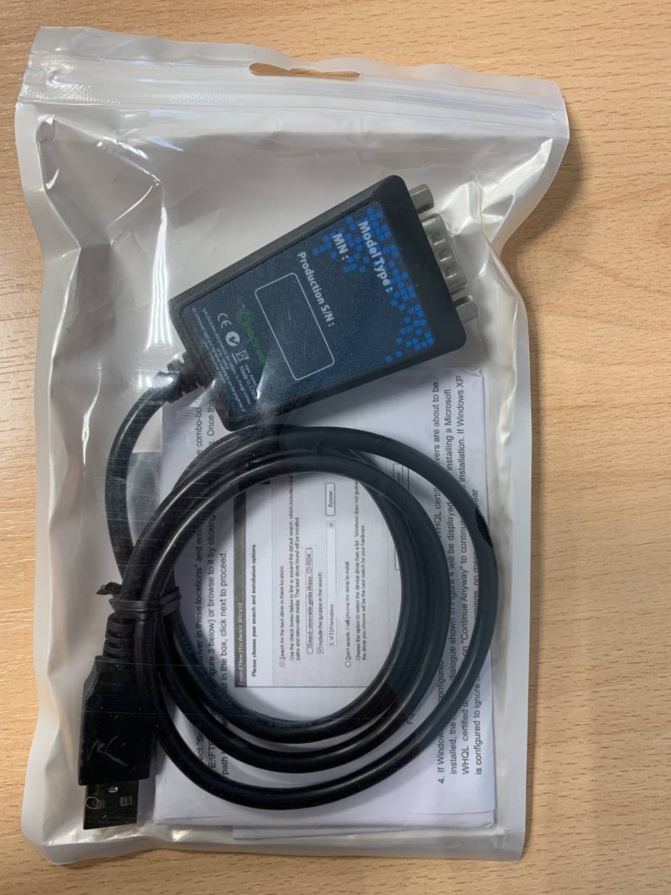 Кабель-Переходник USB 2,0/RS-232 DB9 9Pin FTDI