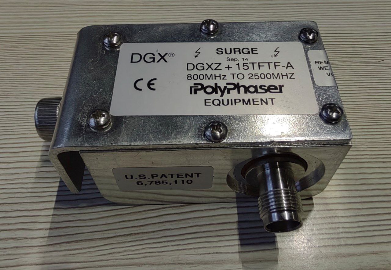 Коаксиальный защитный разрядник PolyPhaser DGXZ+15TFTF-A, s.n DL2014000028414, б.у, на проверку
