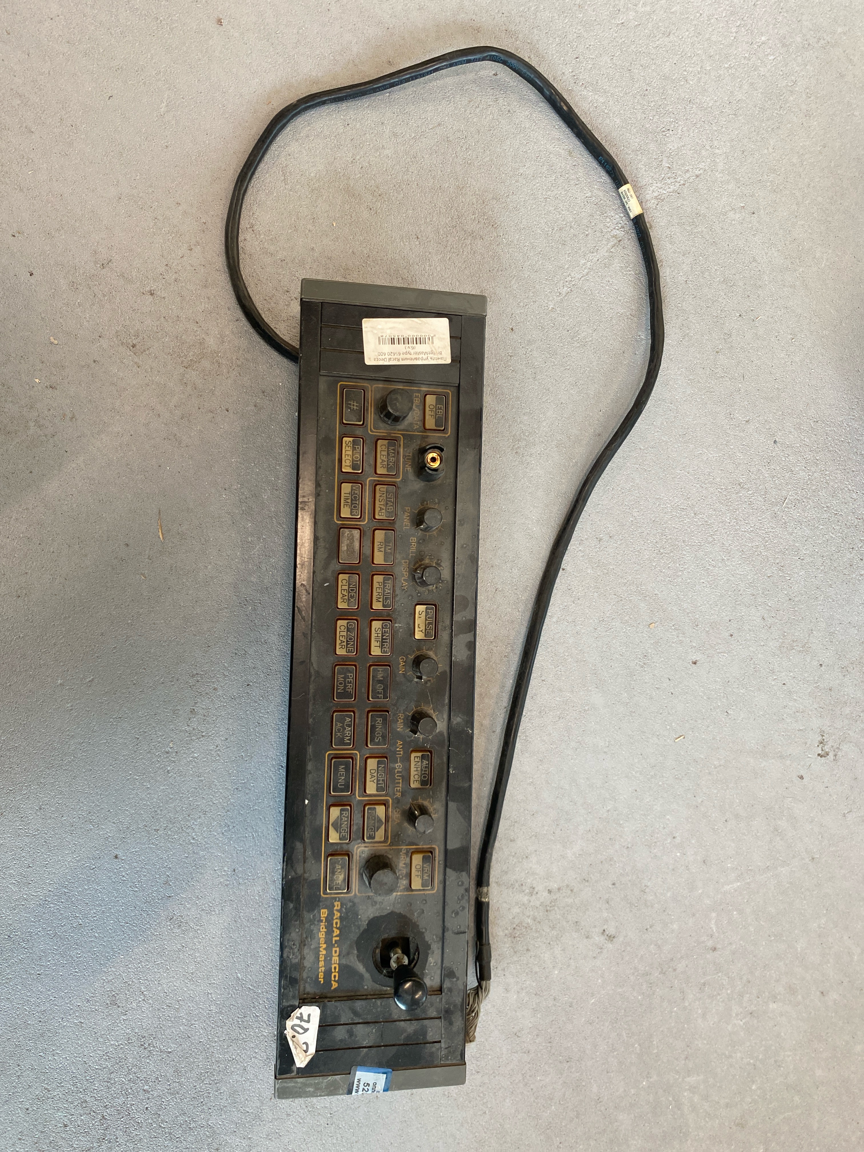 Панель управления Racal Decca BridgeMaster type 65620 600 s.n P4632, б.у, на проверку