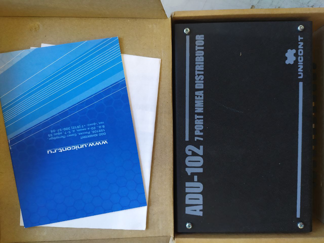 Усилитель-размножитель NMEA ADU-102 б/у б/s/n рабочее