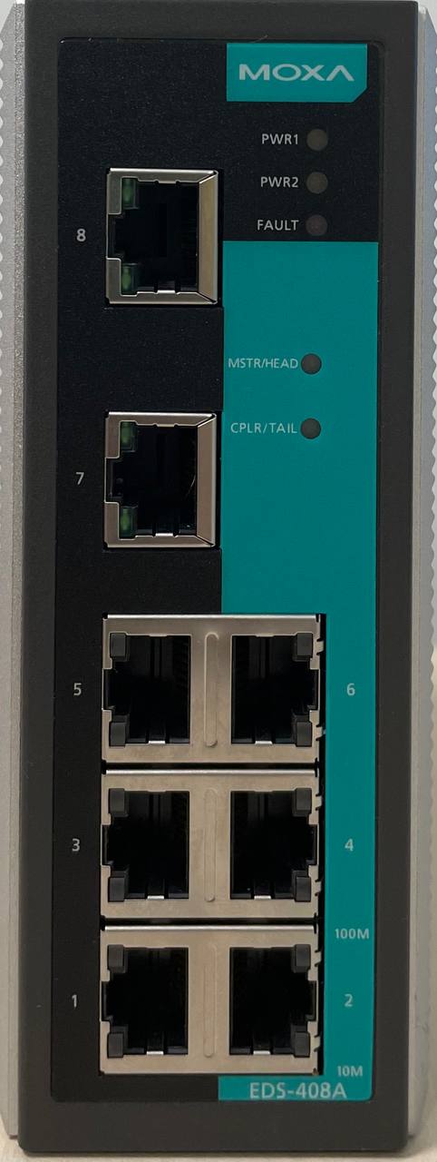 Коммутатор MOXA EDS-408A, Ethernet Server 8 10/100BaseTx ports, s.n TBADD1024191, б.у, на проверку