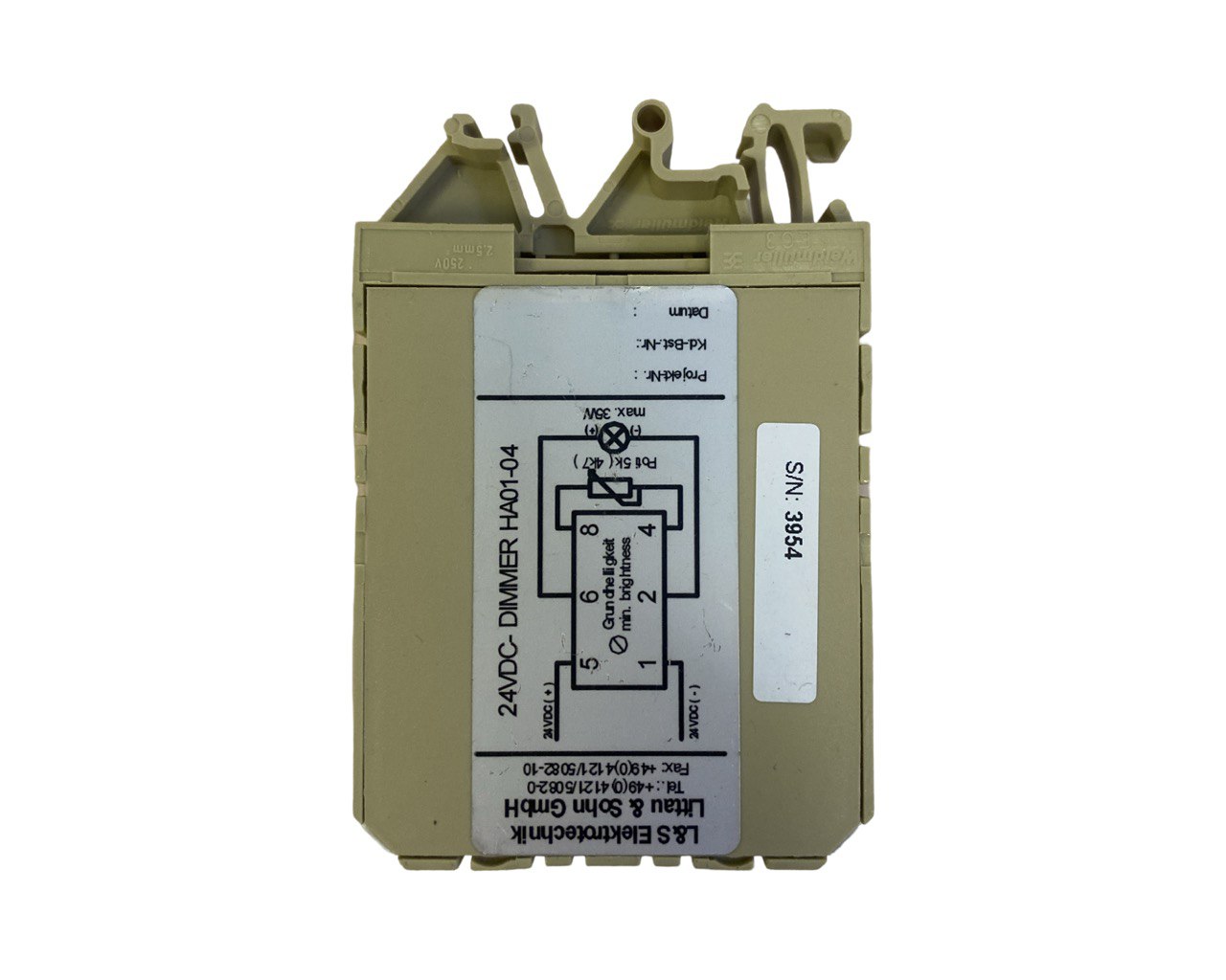Диммер Littau Sohn HA01-04 24VDC s.n 3954, б.у, на проверку