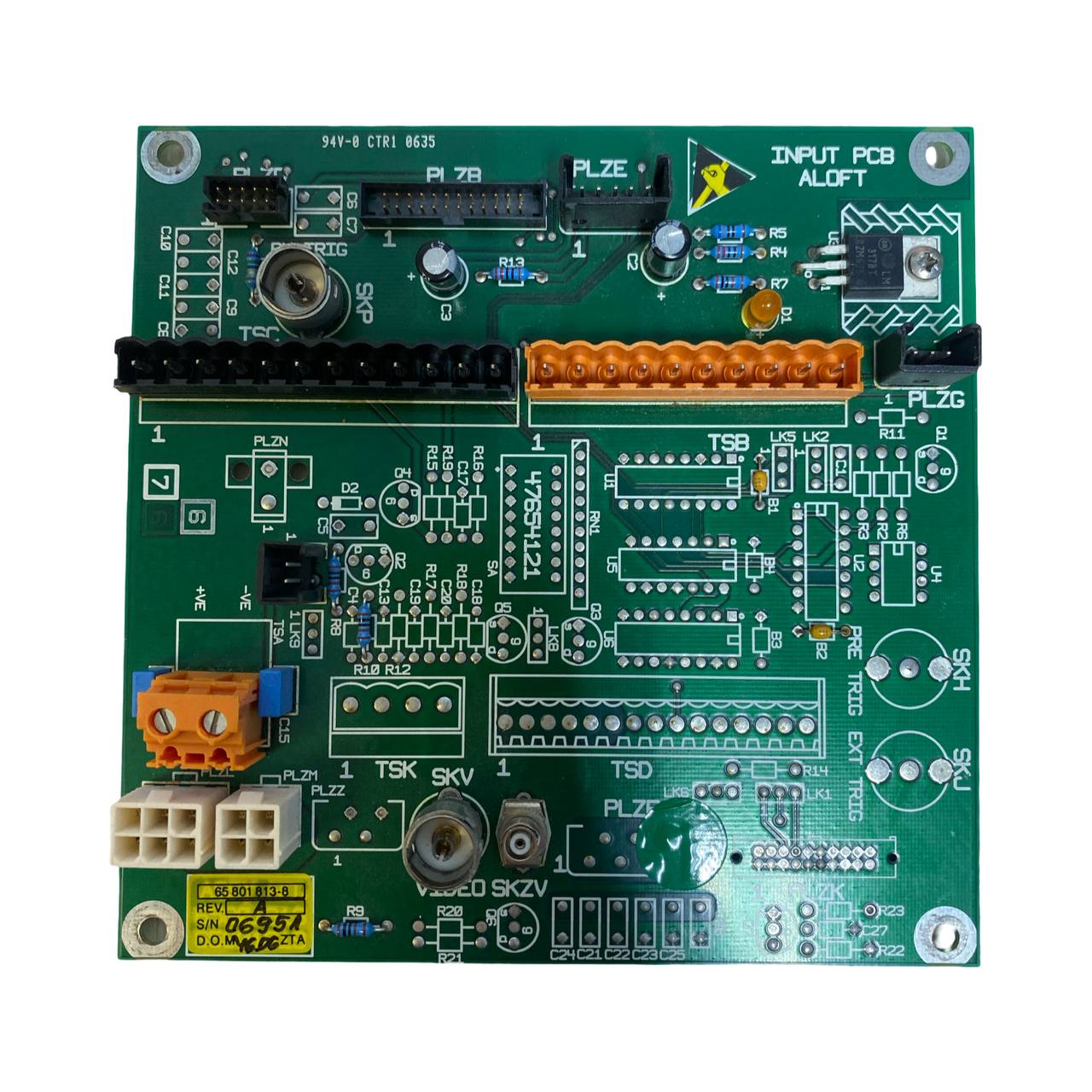 Плата Input PCB 65801813-8 Rev. A s.n 06951, б.у, рабочее