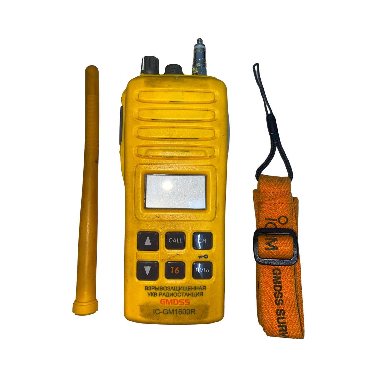 Портативная взрывобезопасная УКВ радиостанция ICOM IC-GM1600R s.n 1701070, б.у, на проверку