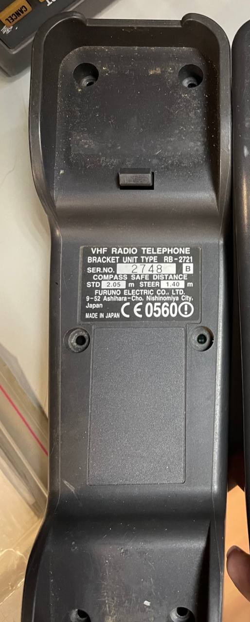 VHF Radio Telephone Type 2721 bracket unit RB-2721 s.n 2748, б.у, на проверку