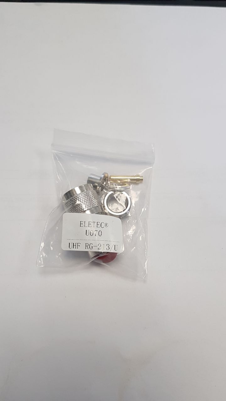 Коннектор UHF ELETEC (PL-259) прижимной на кабель RG213U