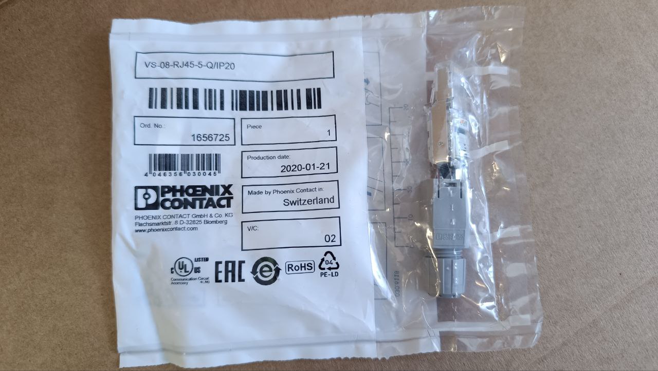 Коннектор  RJ45 LAN CAT6 connector Phoenix Contact