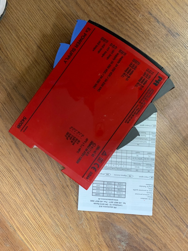 Искробезопасный источник питания PR 5420 без s/n 141901788 б/у на проверку
