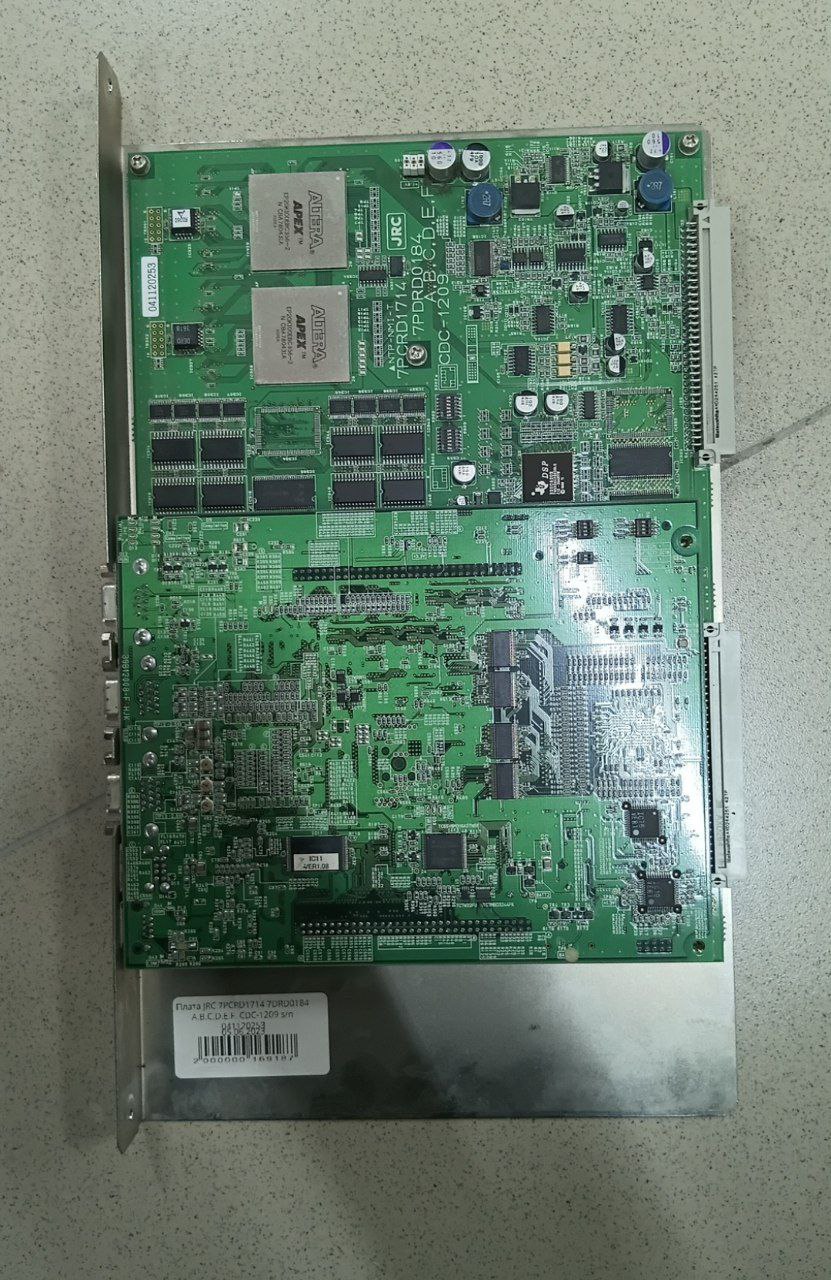 Плата JRC 7PCRD1714 7DRD0184 A.B.C.D.E.F. CDC-1209, s.n 041120253, б.у,  рабочее
