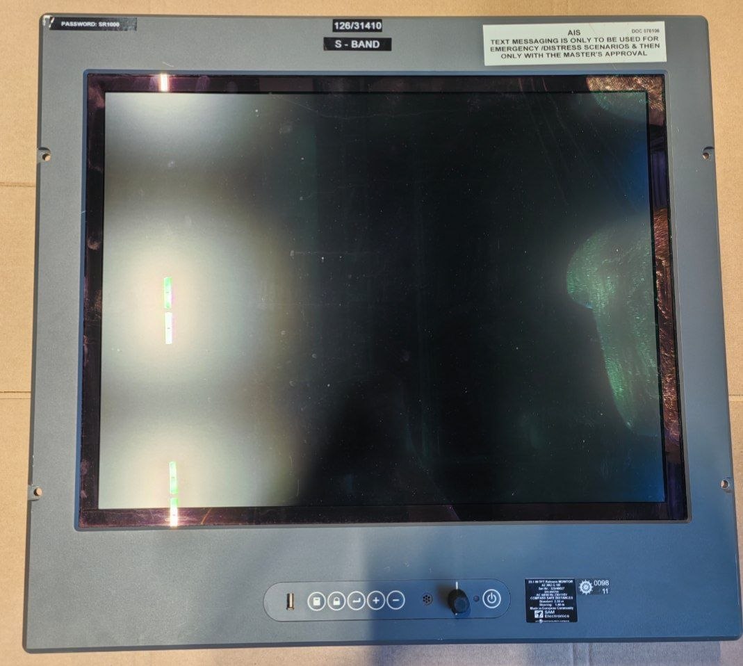 Монитор SAM Electronics AZ 3063 G 105, 23,1, S-Band, RadarPilot 1000, s.n 325/40027, б.у, на проверку