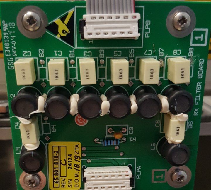 Плата RX Filter Board 65801818-2 rev. C б.у. s.n. 24124 на проверку