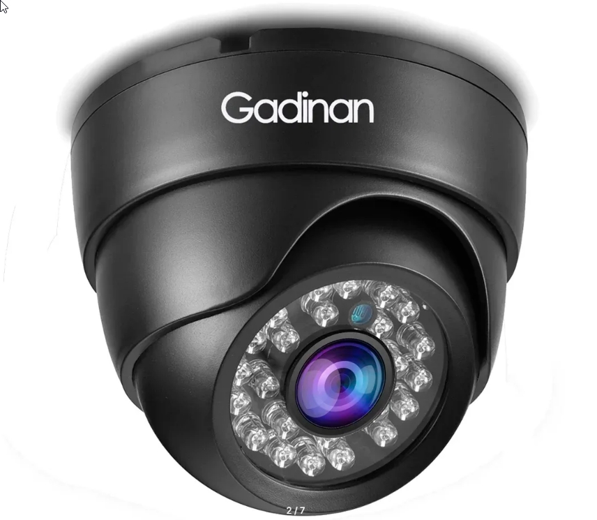 HD камера Asecam 8MP POE (черная) купольная