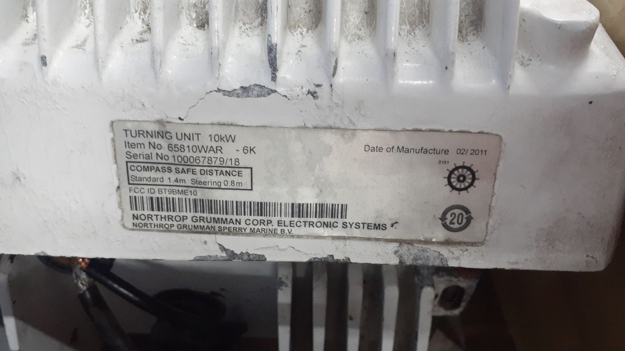 Turning Unit +Antenna Northrop Grumman Corp. Electronic Systems, s.n 100067879/18, б.у, на проверку