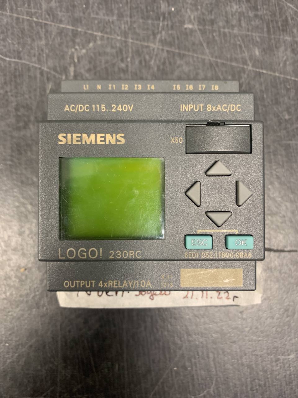 Siemens LOGO 230RC s.n SZVD7NA0484674 б.у рабочее