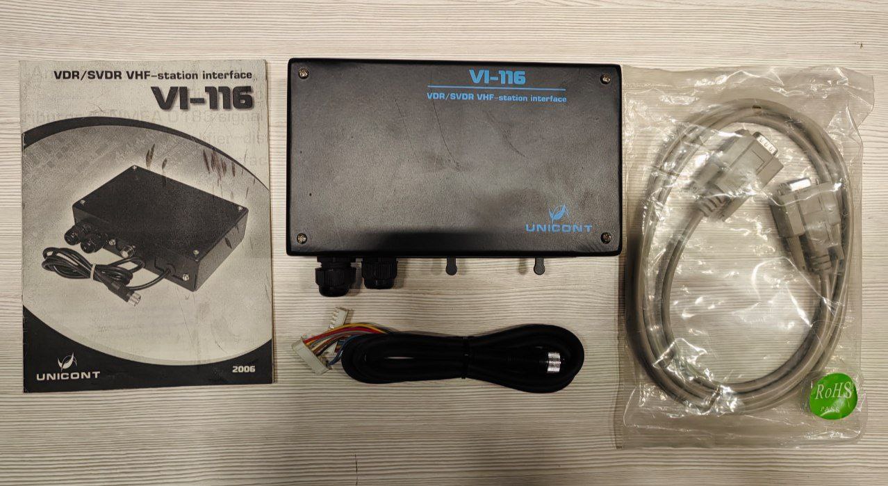 Устройство сопряжения Unicont VI-116, VDR/SVDR VHF, s.n 116081001-079, б.у, на проверку