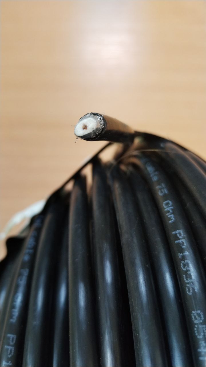 Кабель коаксиальный RG-6U наружный 100 м