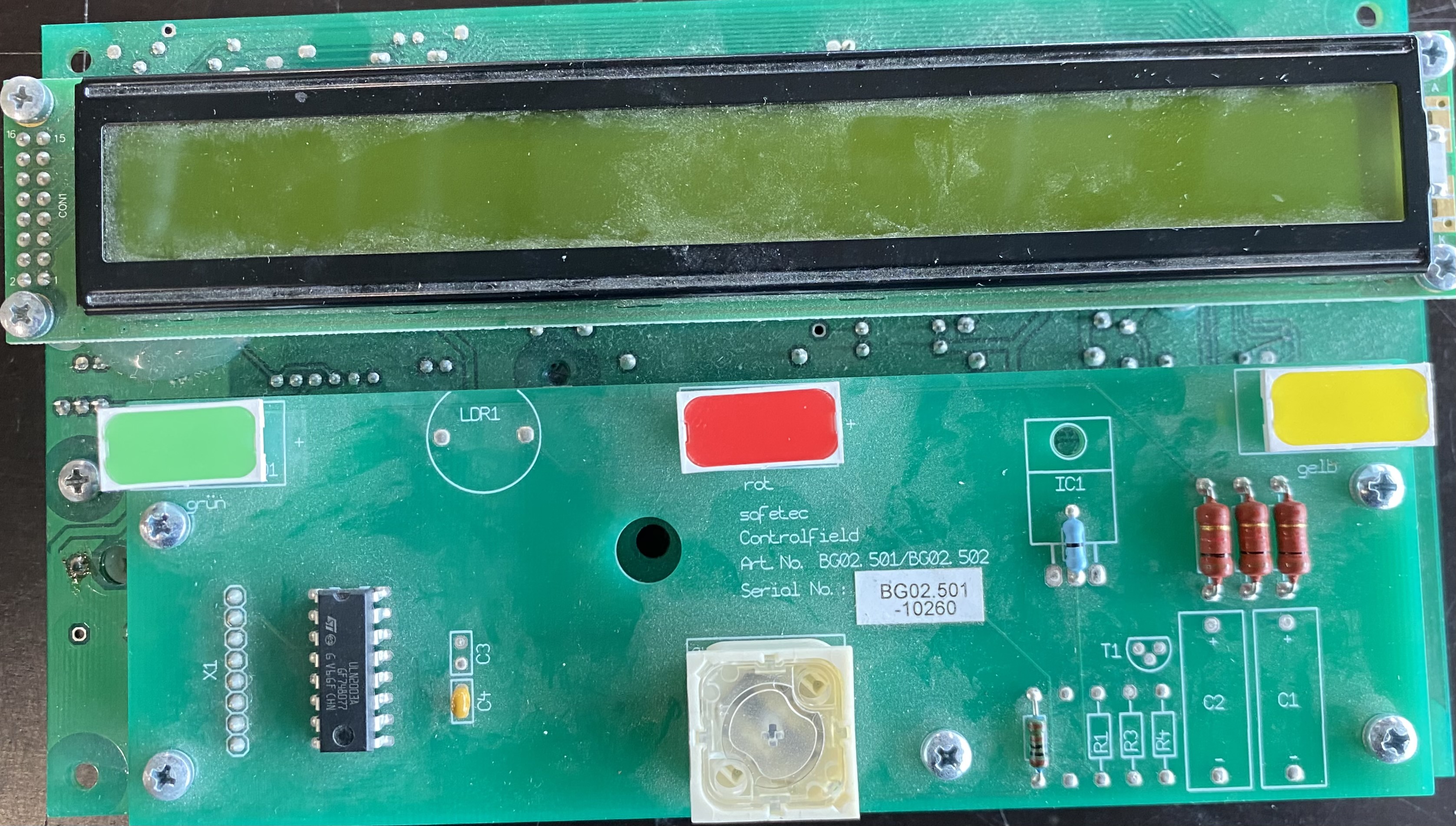 Главная панель детектора дыма SDS-48 BG02.500/BG02.510