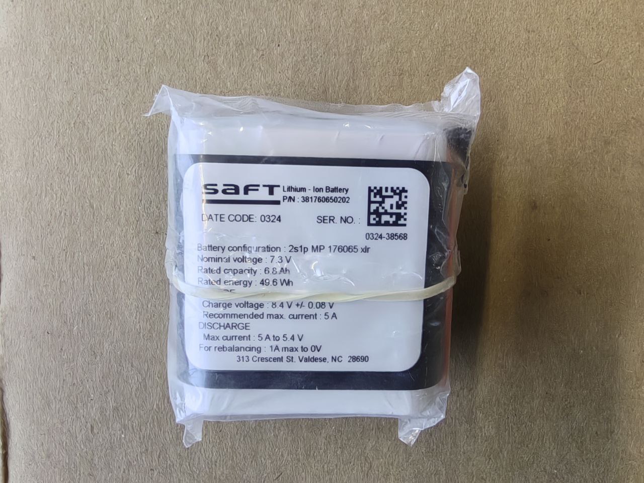 Аккумуляторы для датчика SAFT A 1 SENSOR BATTERY PACK-XLR 46-017-02-R4 Marport