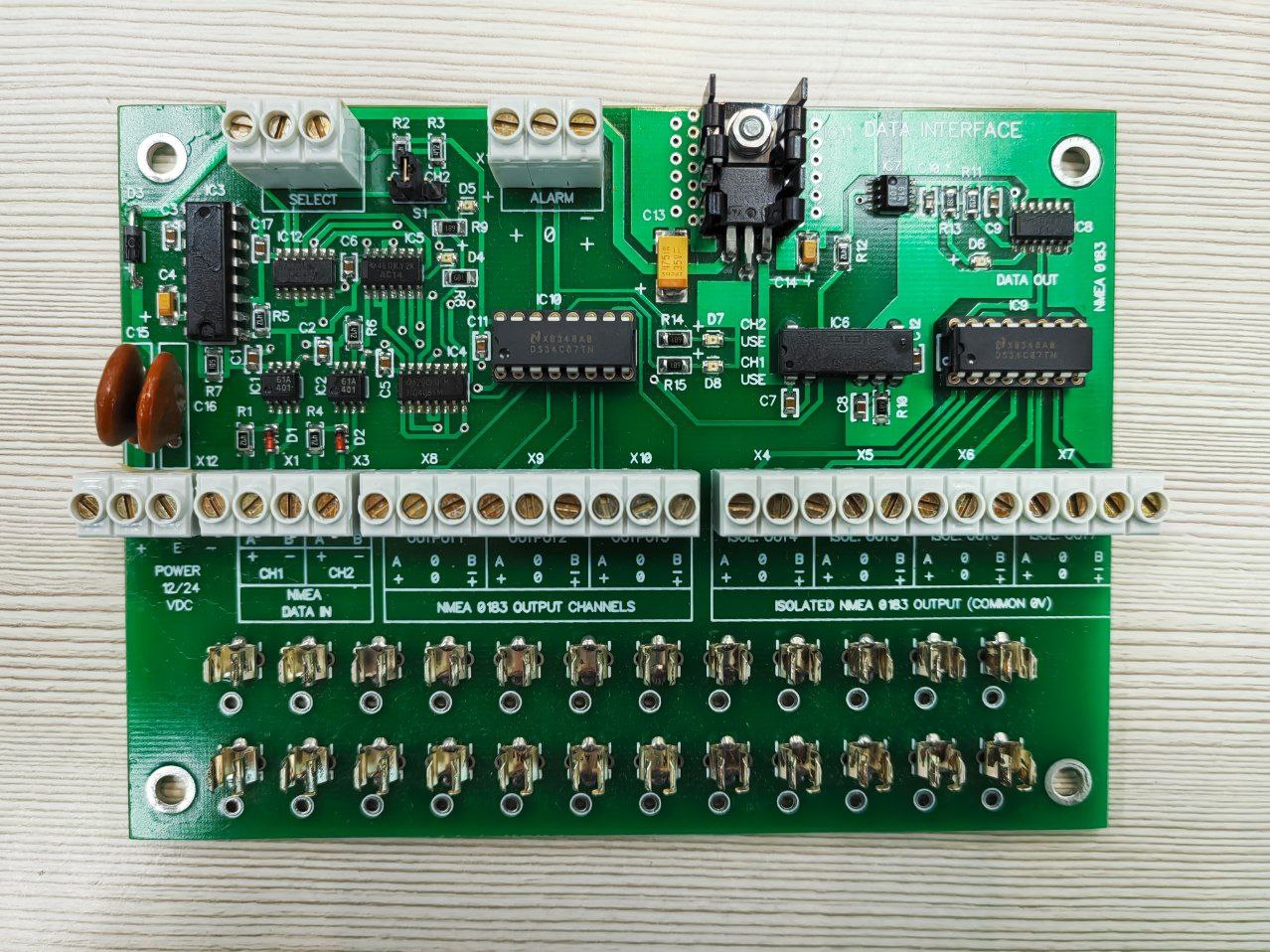 Плата Data interface UNICONT NMEA 0183, для ADU-102, s.n СПБ-369739, б.у, рабочее