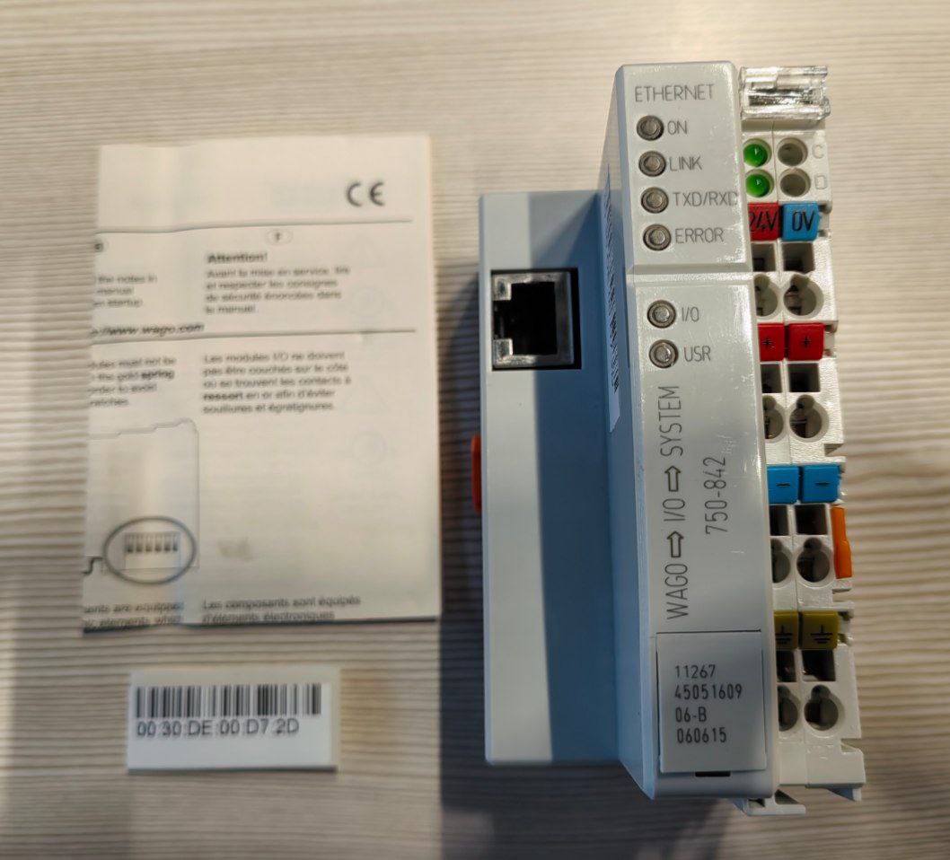 Контроллер Ethernet Wago 750-842, s.n 4505160906-B060615, б.у, на проверку