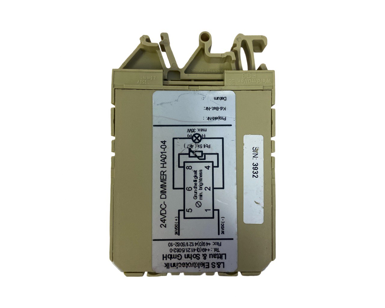 Диммер Littau Sohn HA01-04 24VDC s.n 3932, б.у, на проверку