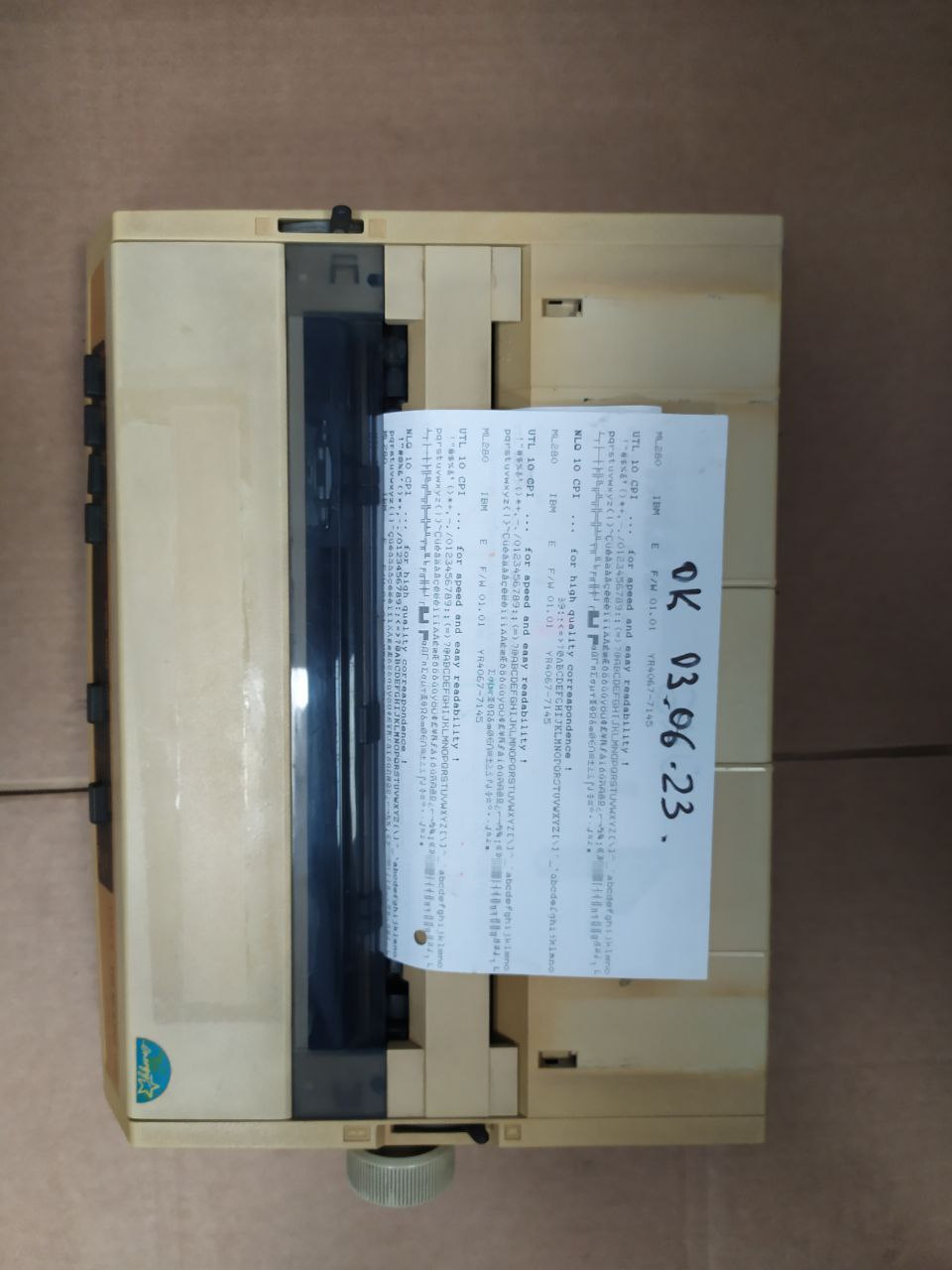 Принтер OKI Microline 280 б/у s/n 78AP3276191K на проверку