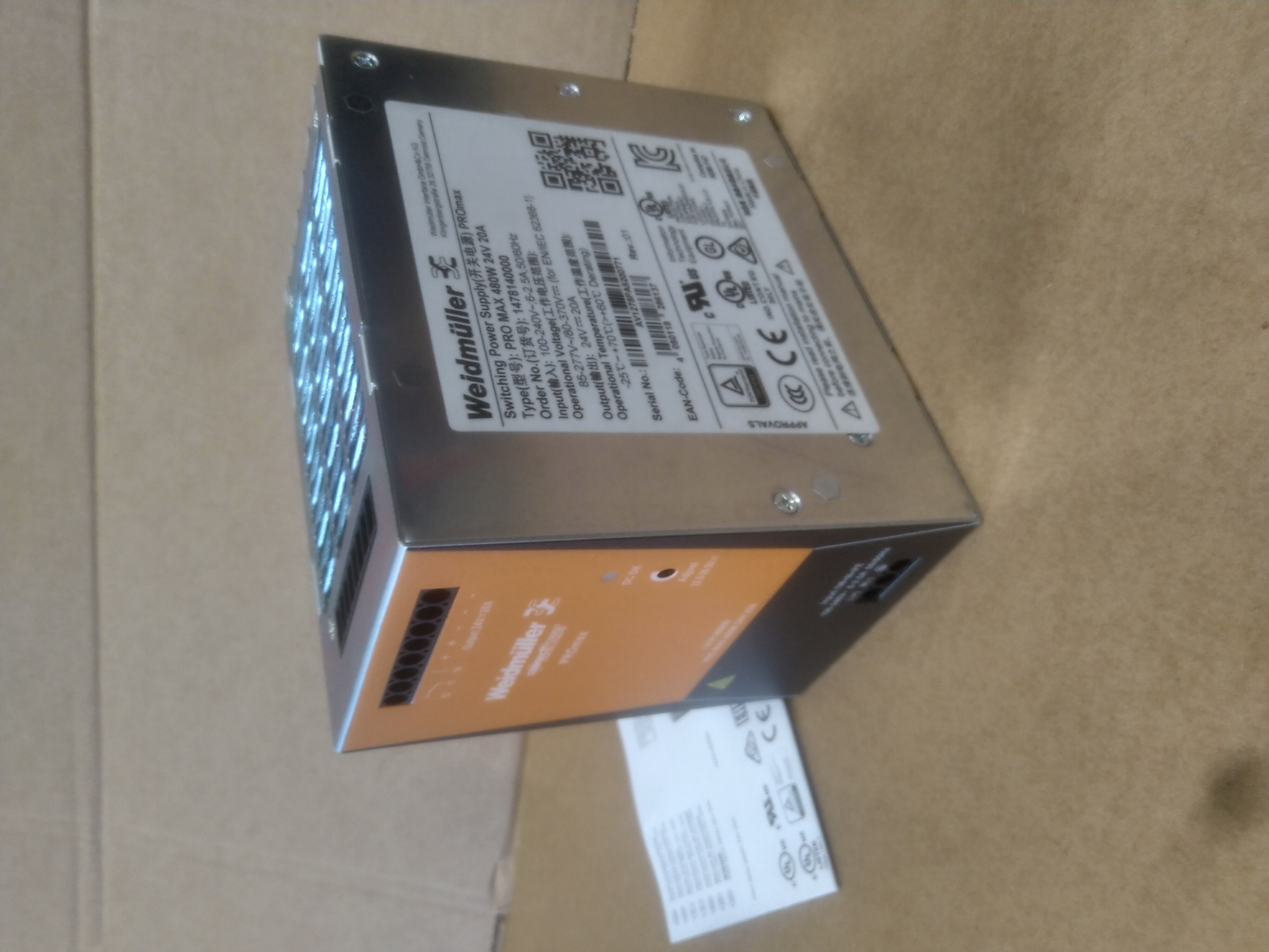 Блок питания PRO MAX 480W 24V 20Awer Supply б.у s.n AV1278PA5200771 на проверку