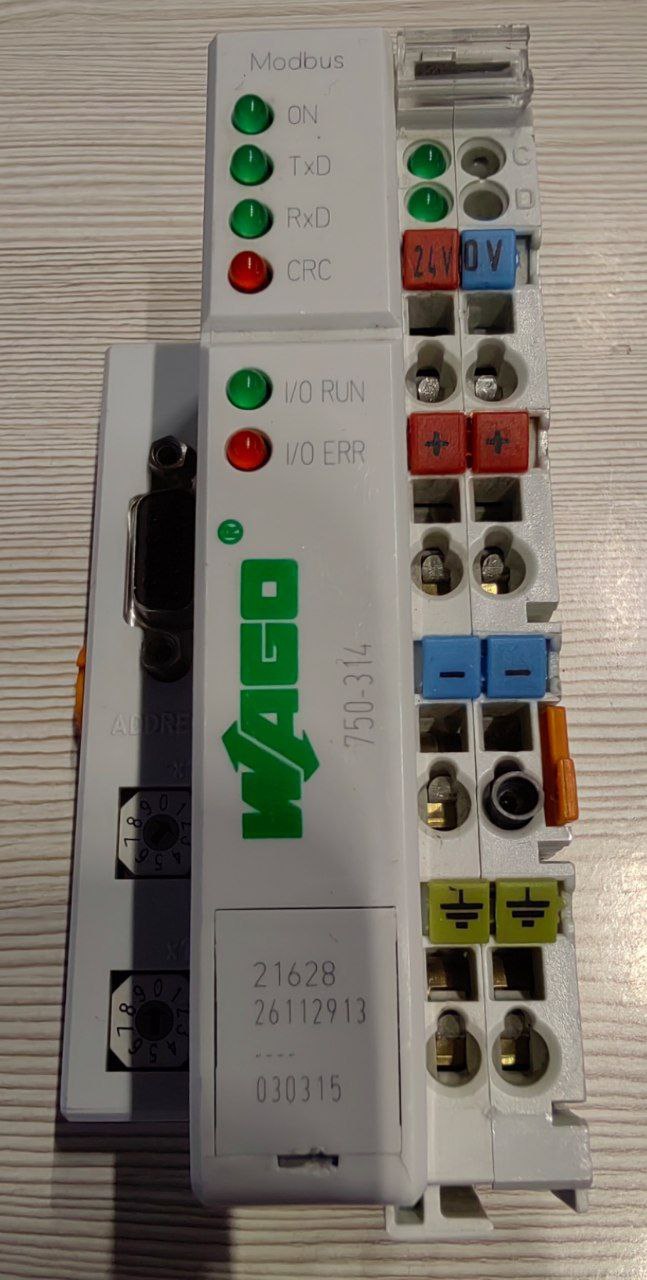 Каплер Modbus Wago 750-314, RS-232, s.n 21628, б.у, на проверку
