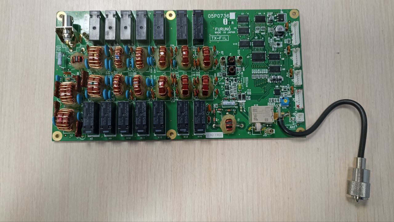 Плата фильтров трансивера Furuno 05P0736 s.n 03725413 б.у, рабочее