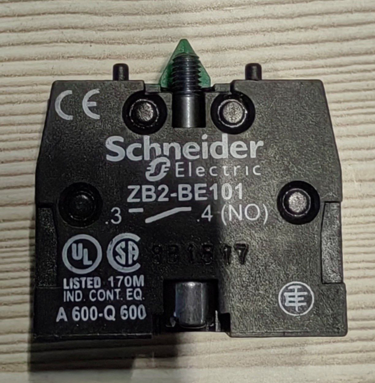 Сменная контактная группа Schneider Electric ZB2-BE101, s.n 881517, б.у, на проверку