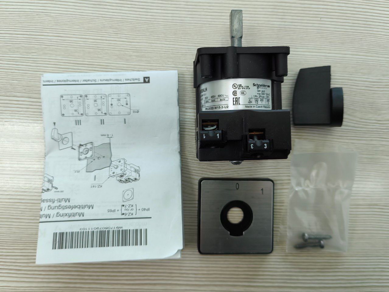 Переключатель Schneider Electric K2B002ALH Switch: cam switch; Stabl.pos: 2; 20A; 0-1; for building in; Pos: 2