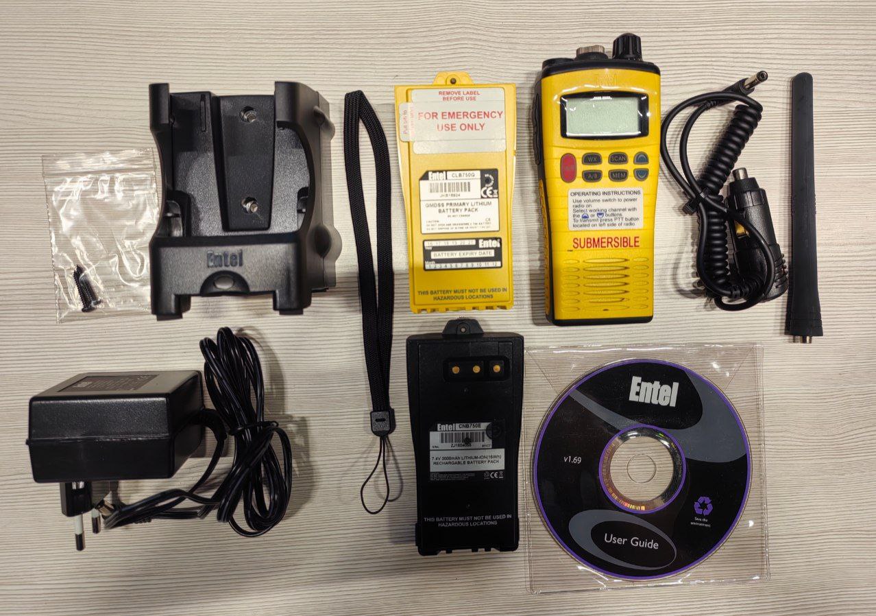 Морская портативная УКВ радиостанция Entel HT644, GMDSS