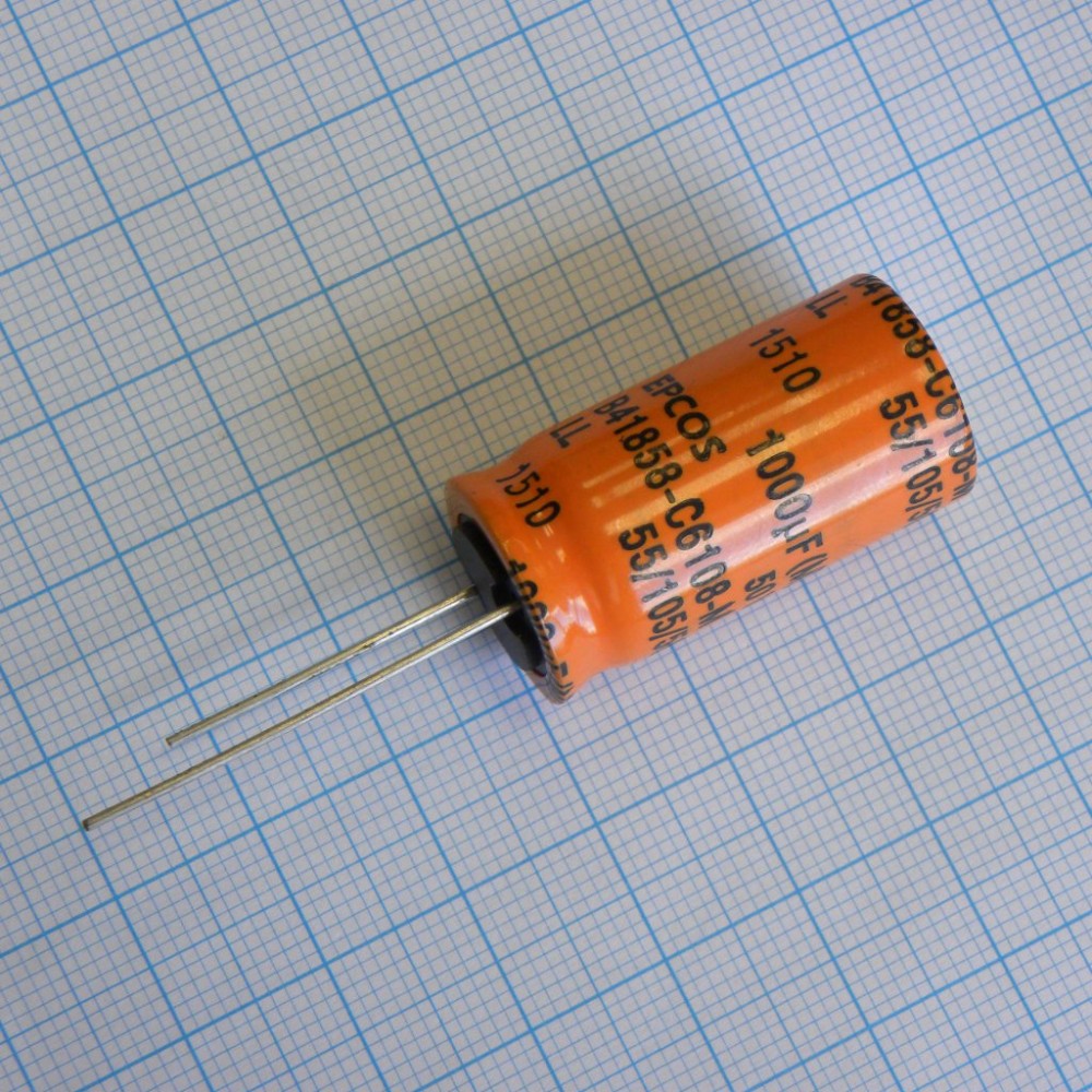 Конденсатор алюминиевый  1000 uF, 50 V, 105C